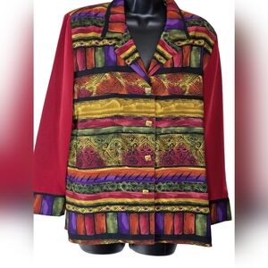 Jordana Vintage 90s Multicolor Blazer – Women’s Medium